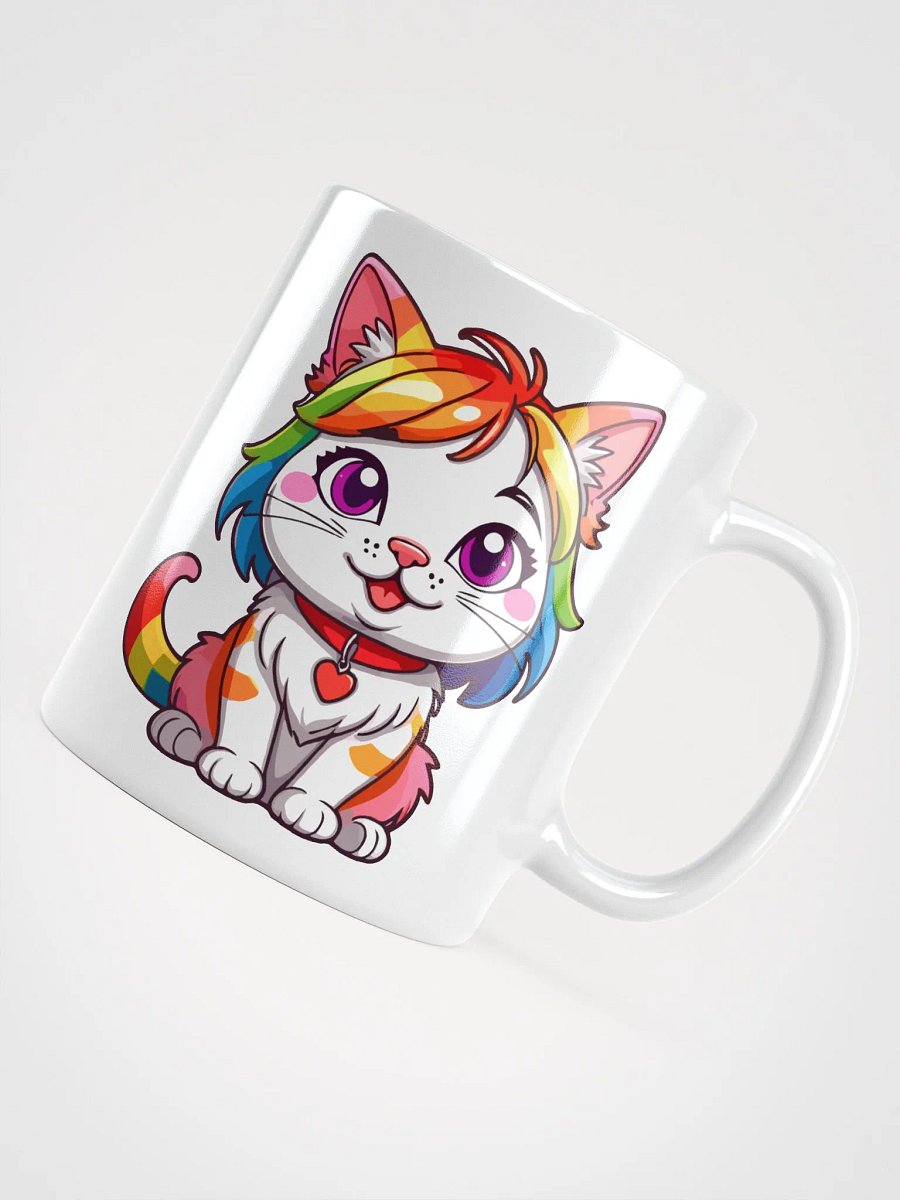 Cute Rainbow Color Cat 2 , Mug product image (7)