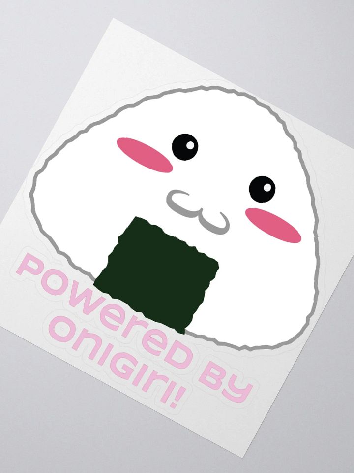 Powered by Onigiri! sticker product image (2)
