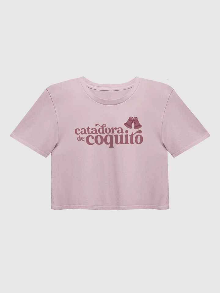 Catadora de Coquito (Pink) Crop Top product image (1)
