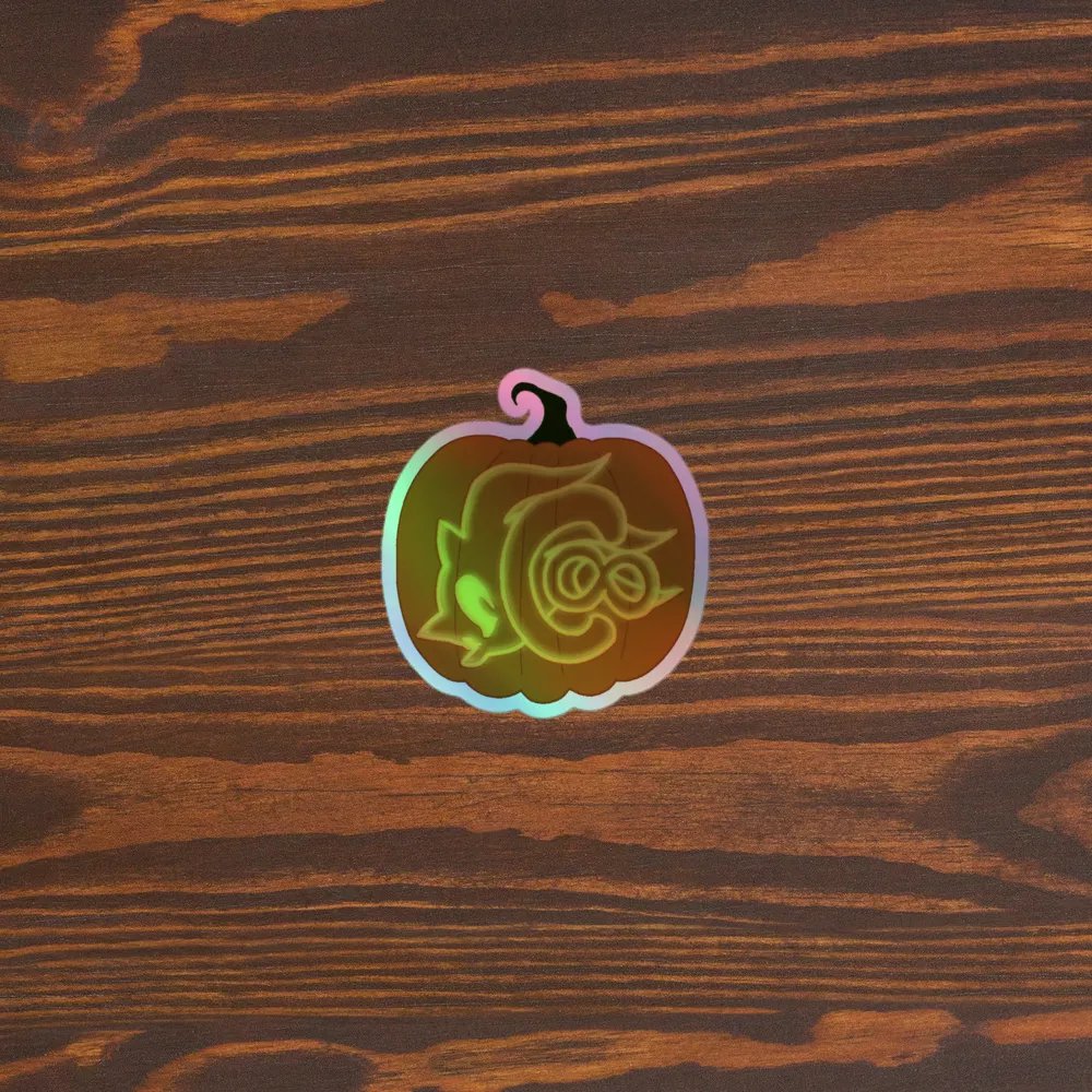 Pumpkin Logo Holographic Sticker product image (3)