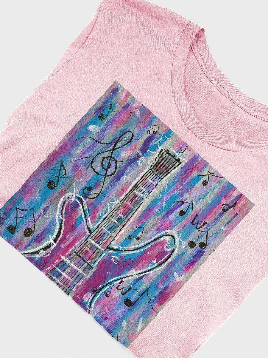 My guitar (art by Dina R.) with butterflies T- Shirt product image (5)