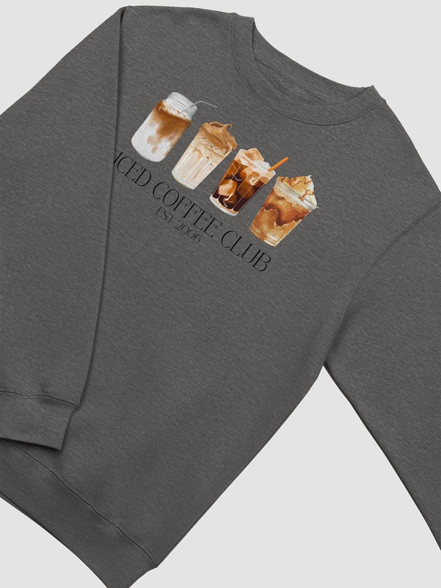 Iced Coffee Club Front Print Long Sleeve Unisex Sweatshirt product image (13)