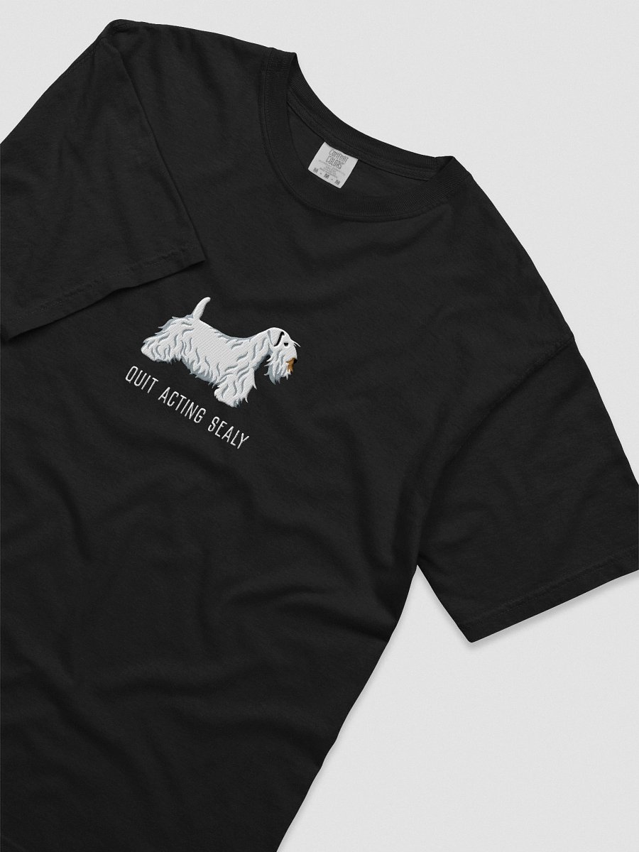 Quit Acting Sealy T-Shirt(Embroidered) of a Sealyham Terrier(White) product image (30)