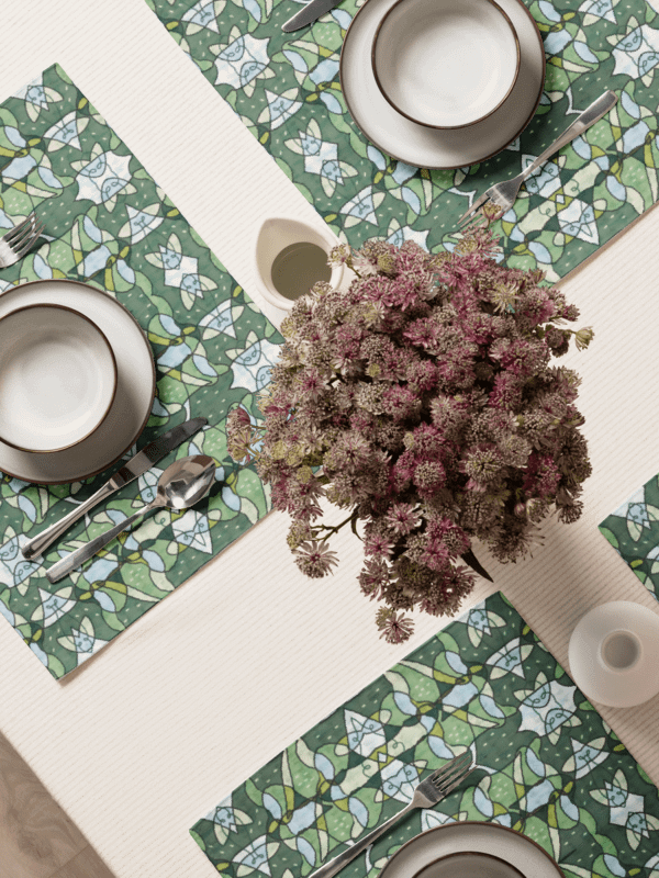 Cucumber Lineage – Water-Resistant Placemat Set product image (2)