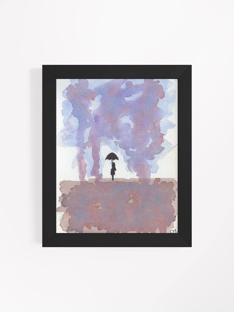 The Rain: Watercolor Landscape Framed Poster product image (4)