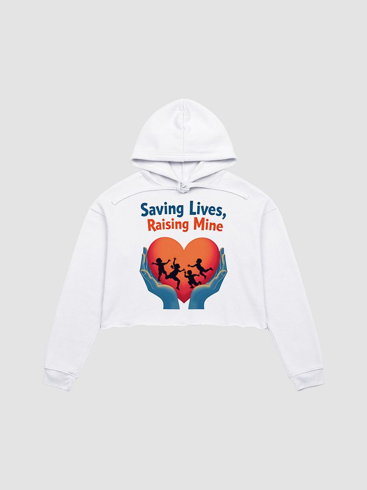 Medical Moms and dads, multitasking Heroes Crop Hoodie product image (4)