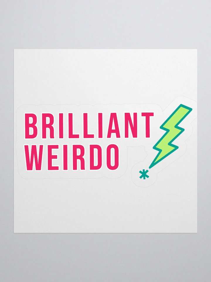 Brilliant Weirdo Sticker Lightning Bolt product image (1)