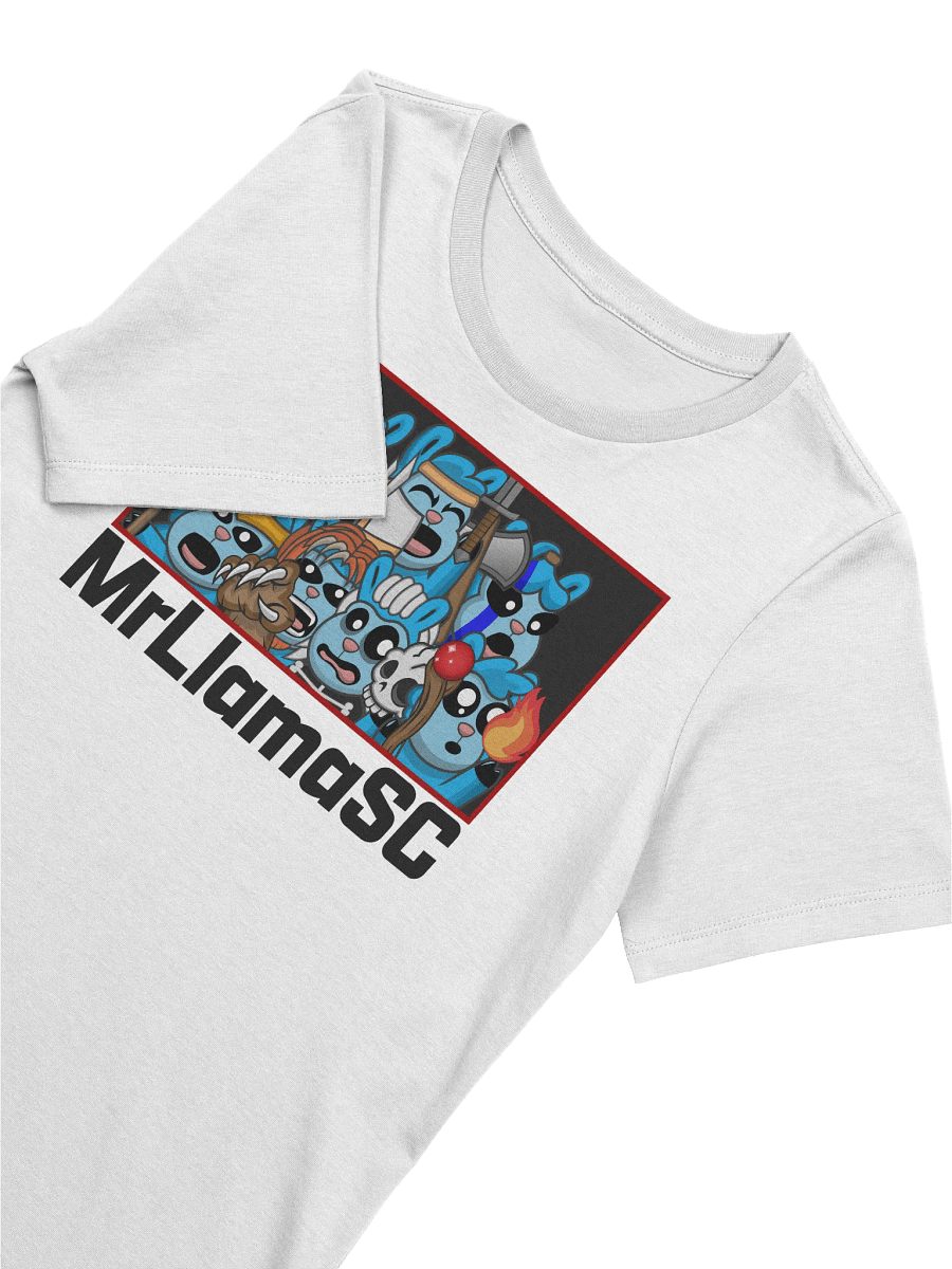 MrLlamaSC Llama Family Women's T-Shirt (White) product image (3)