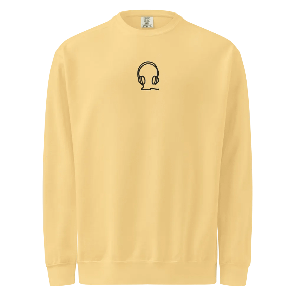Headphone embroider Comfort Sweatshirt product image (5)