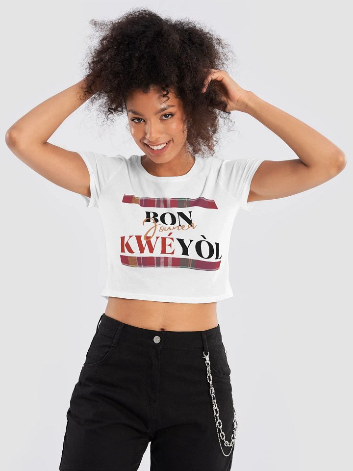 Jounen Kwéyòl Women's Crop Tee product image (13)