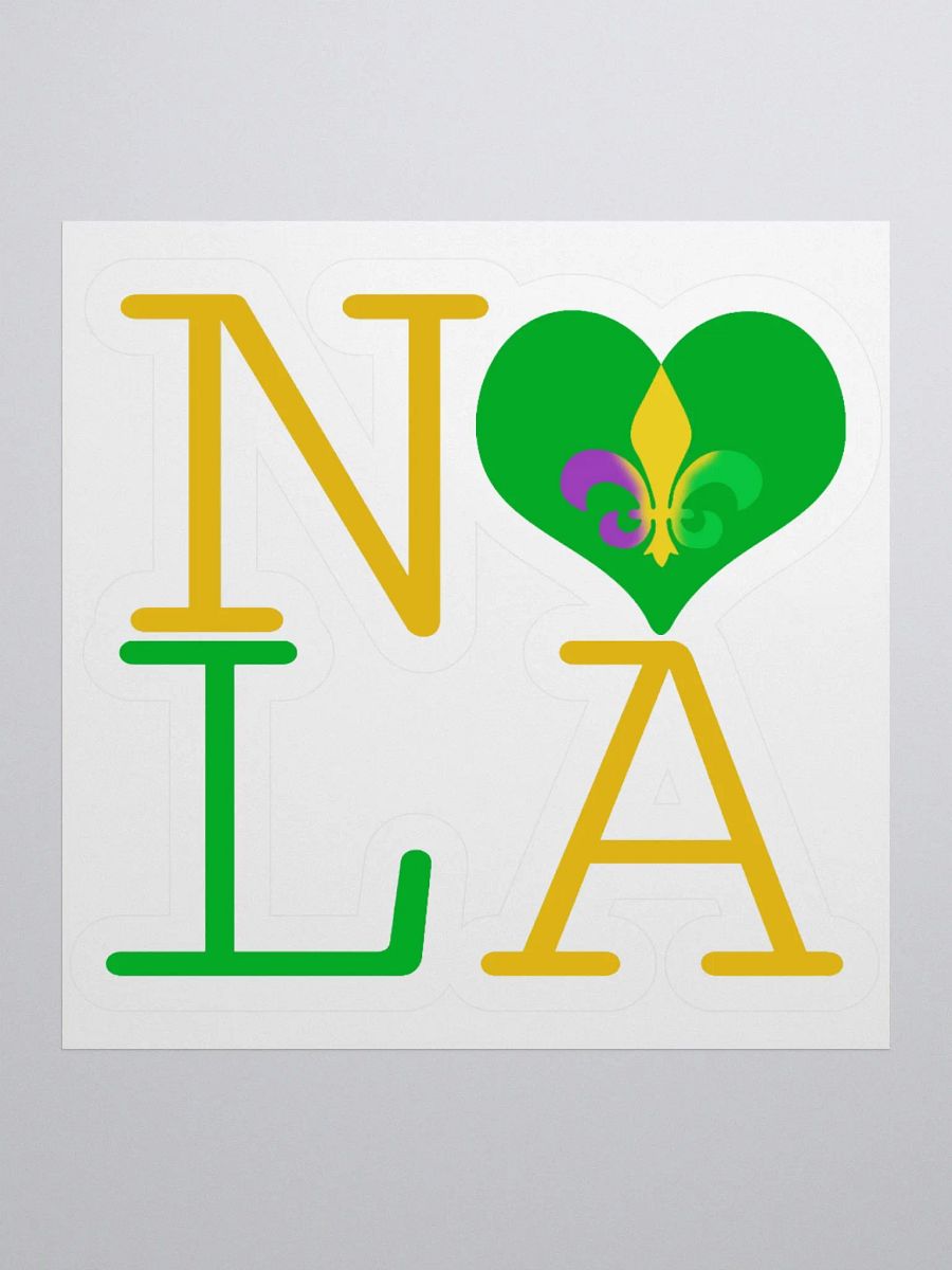 I LOVE NOLA **BIGSHOT STICKER** (MARDI GRAS 2) product image (1)