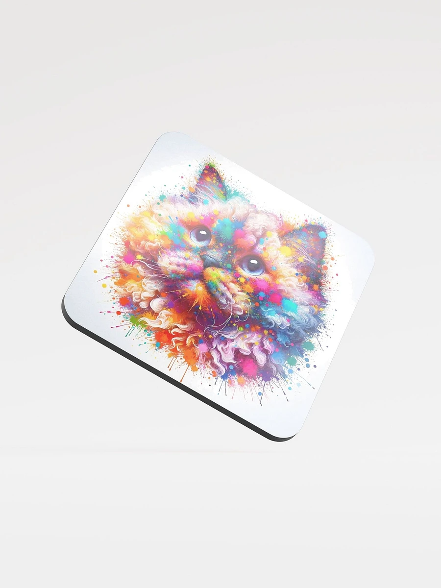 Glossed Cork Coaster: Selkirk Rex product image (1)