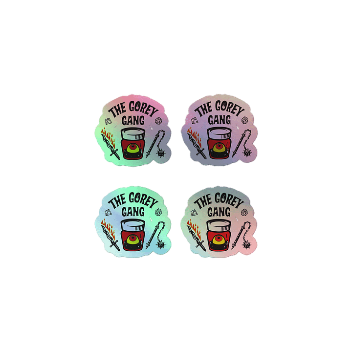 DnD Gang - Kiss-Cut Holographic Sticker Sheet product image (1)