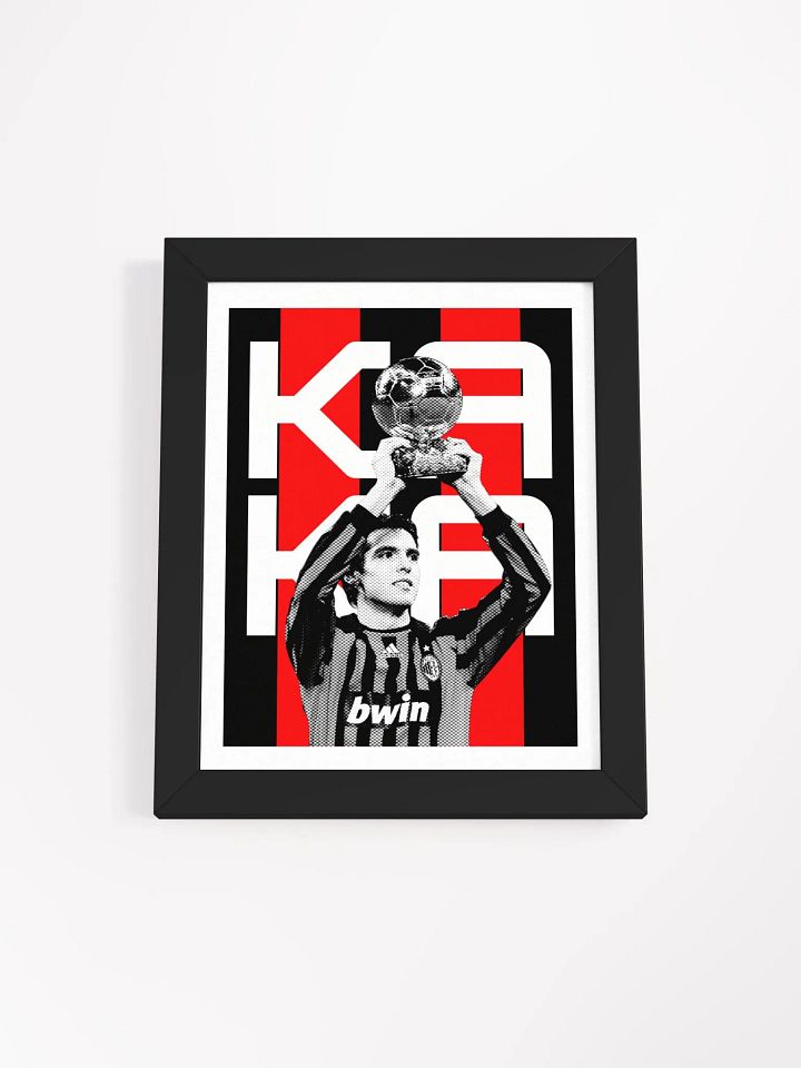 Kaká BW AC Milan Name Art Framed Print product image (2)