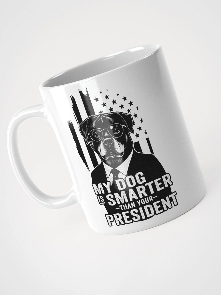 Smart Rottweiler White Glossy Mug product image (3)