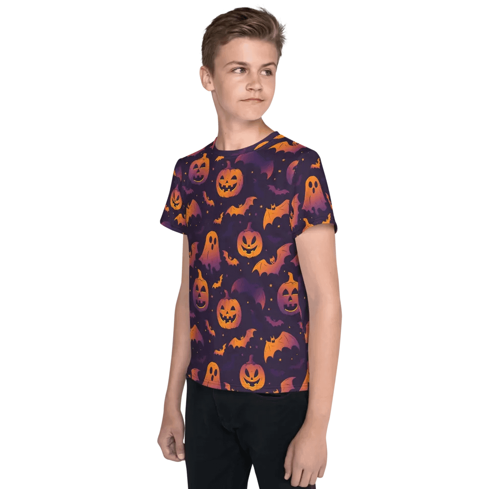 Smiley Pumpkin Halloween T-shirt product image (3)
