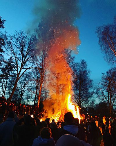 Sweden, April 30. Celebrating return of spring. #authorlife #authorsofinstagram #valborg