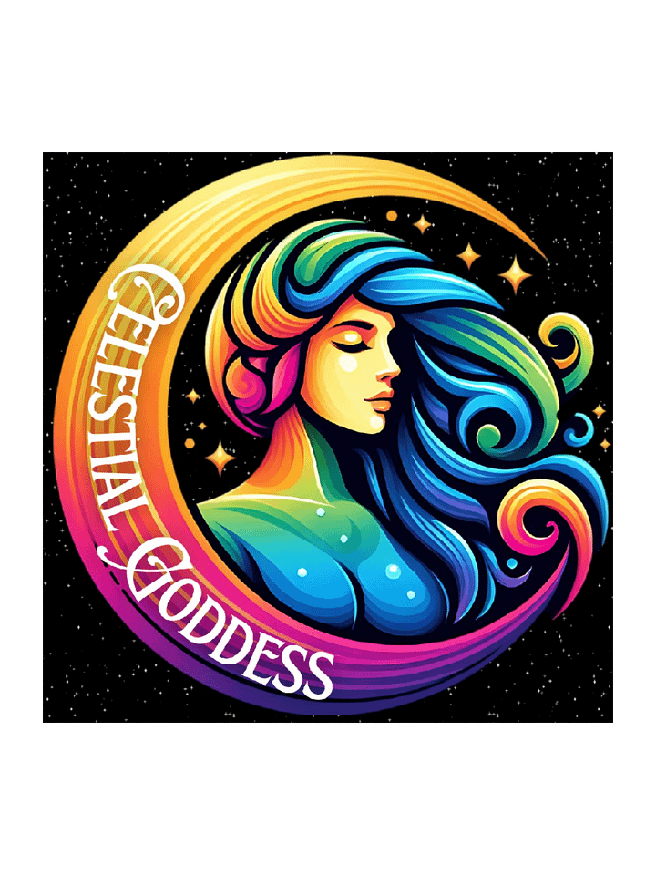 Celestial Crescent Moon Stickers product image (1)
