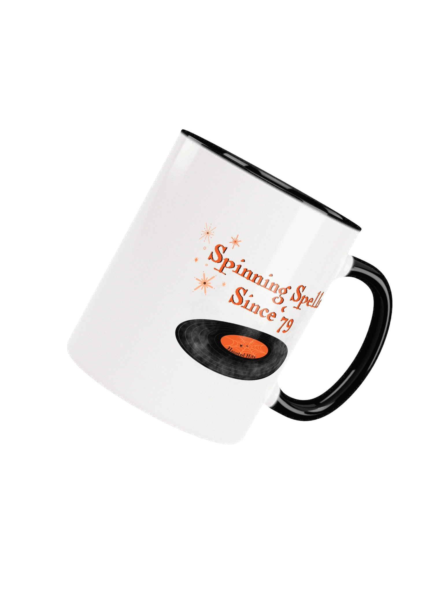 Spinning Spells Since ’79 – Haunted Hits Ceramic Mug with Color Inside product image (49)