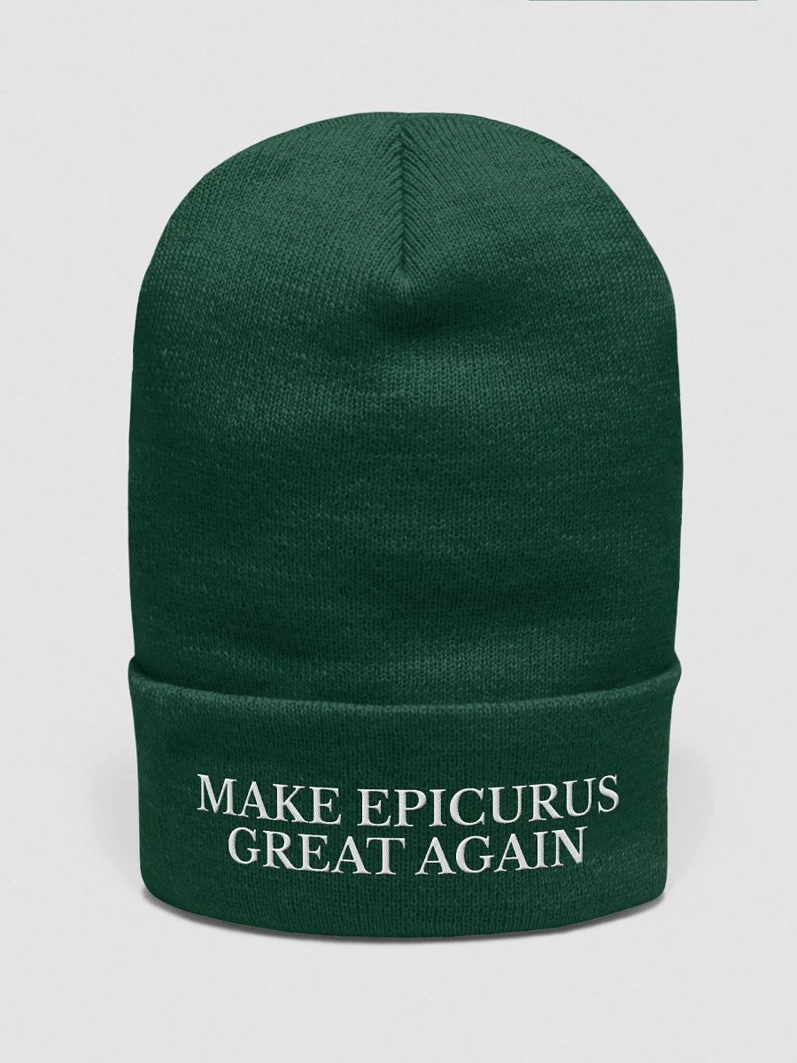 Make Epicurus Great Again (Cuffed Beanie DARK) product image (1)