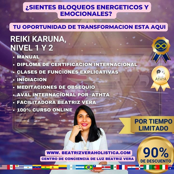 Reiki karuna nivel 1 y 2 (clase diferidas digital) product image (1)