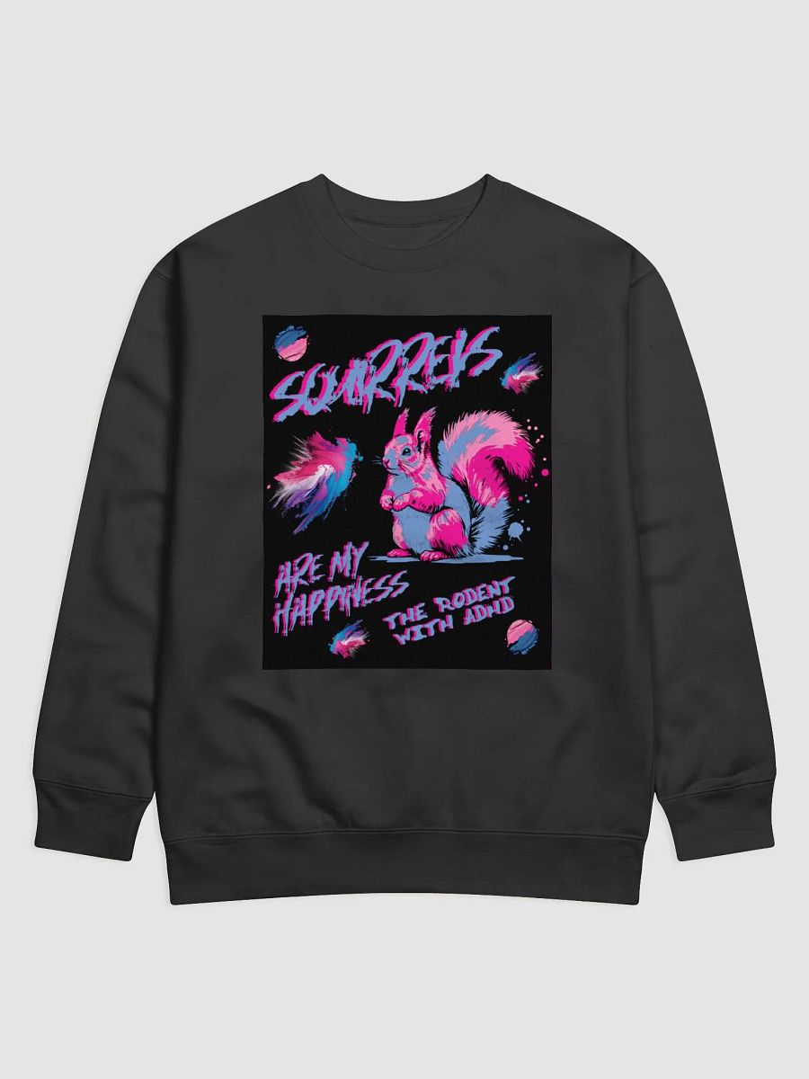 SQUIRRELS ARE MY HAPPINESS, SUPER SOFT CREWNECK SWEATSHIRT product image (1)