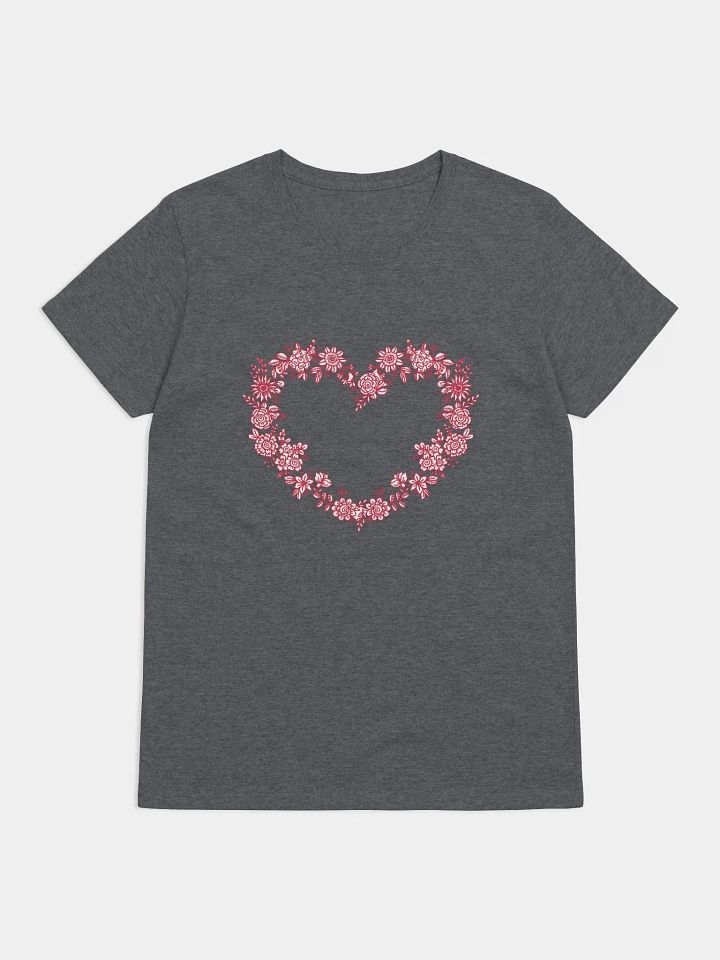 Red Floral Heart Women's T-Shirt product image (9)