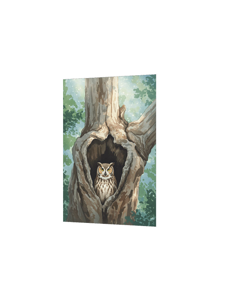 The Tree's Wise Guardian: Great Horned Owl Poster product image (14)
