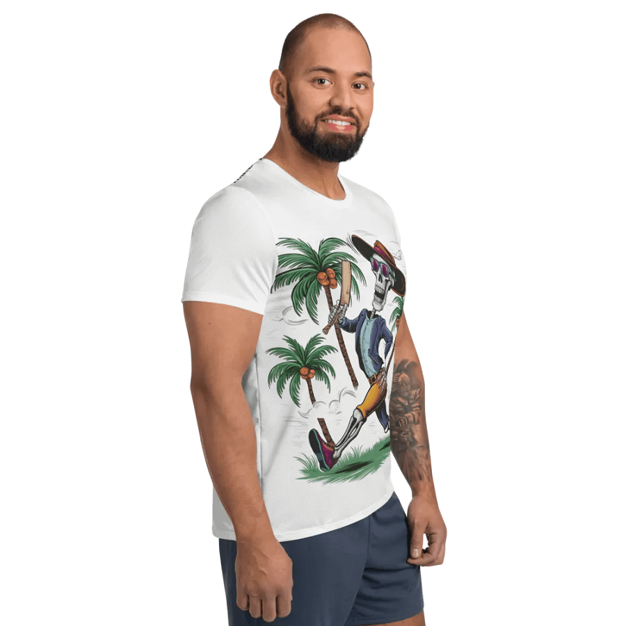 Skeleton Samba All-Over Athletic Tee product image (4)