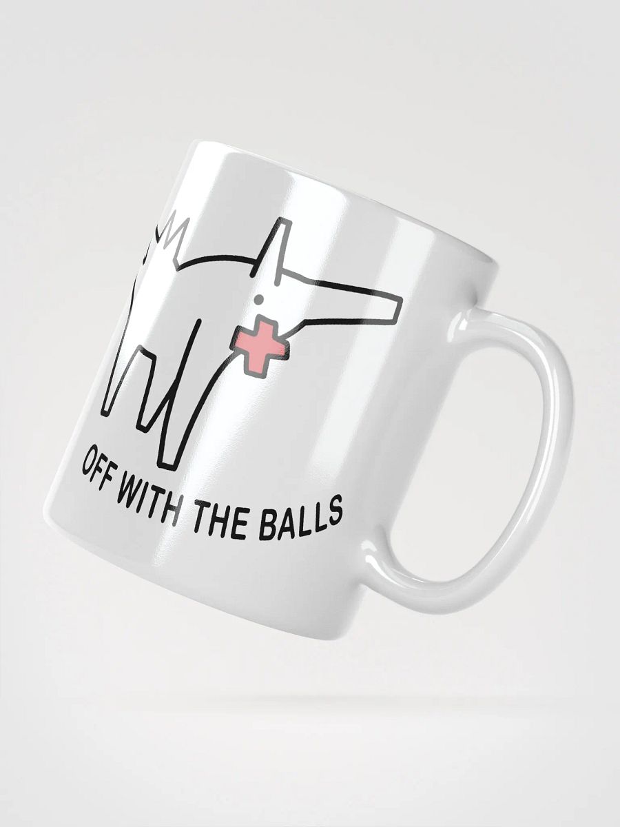Off With The Balls White Mug product image (2)