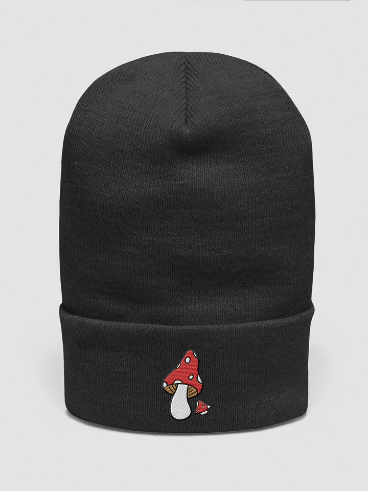 Mushroom Pair Beanie | Embroidered Cuffed Beanie product image (1)