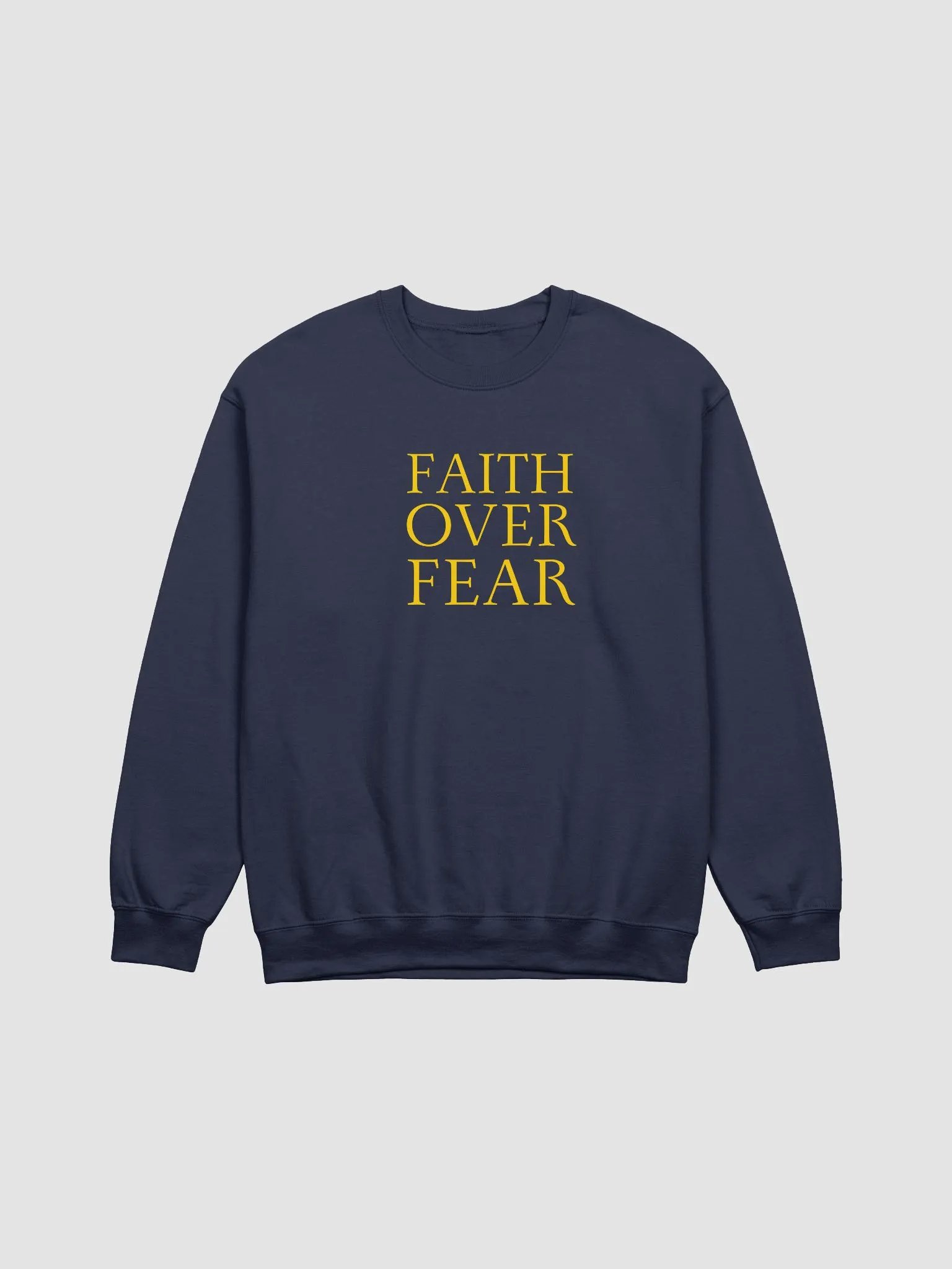 Faith Over Fear Gildan Crewneck Sweater product image (2)