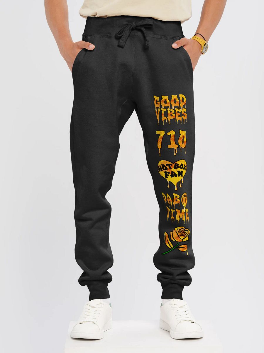 UNISEX HOT BOX FAM JFLOW DRIP EMOTE SWEAT PANTS product image (11)