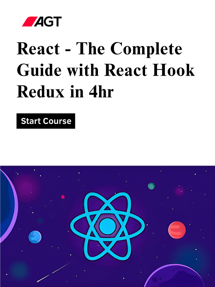 React - The Complete Guide with React Hook Redux in 4hr product image (1)