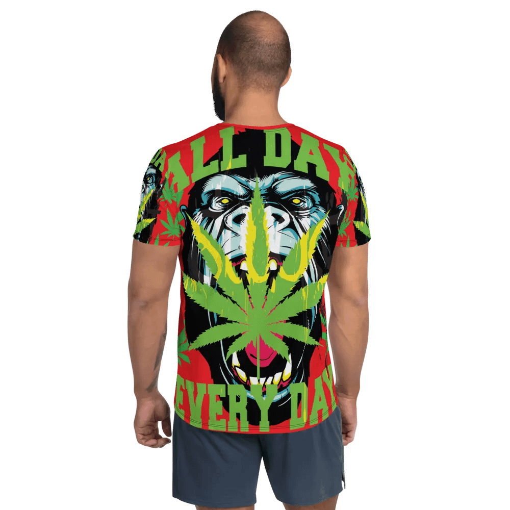 Gorilla Warfare RED | All-Over Print Athletic T-Shirt product image (3)