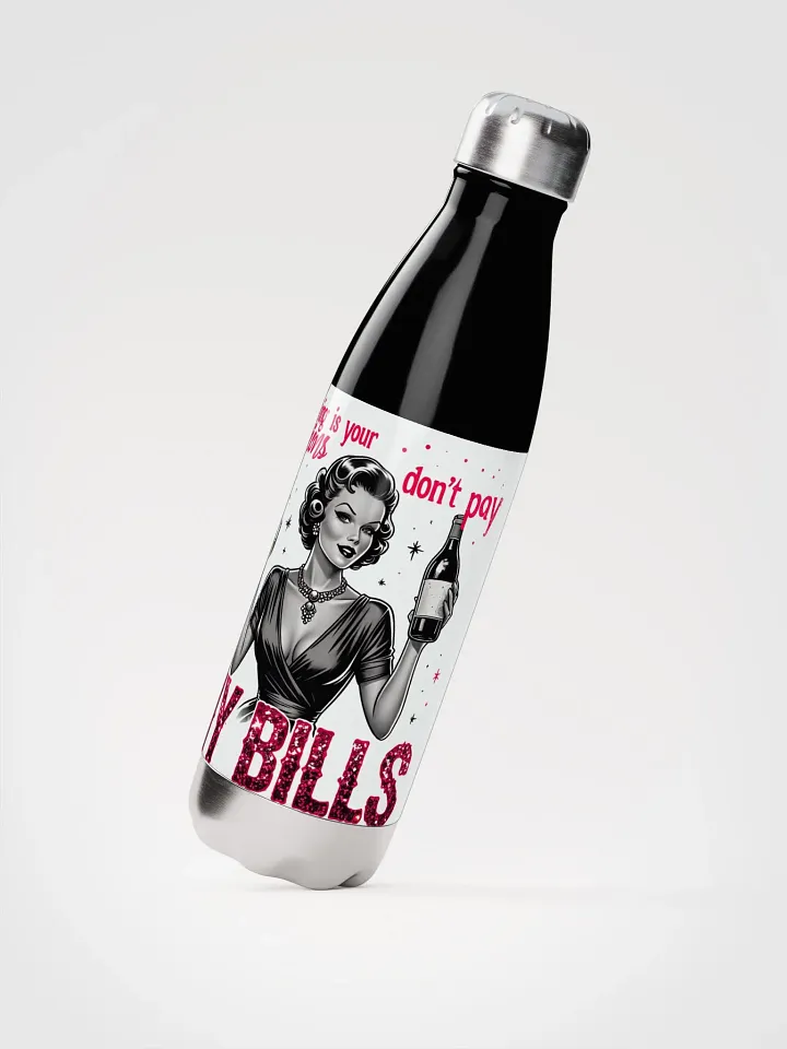 Vintage babe with wit Stainless Steel Water Bottle product image (2)