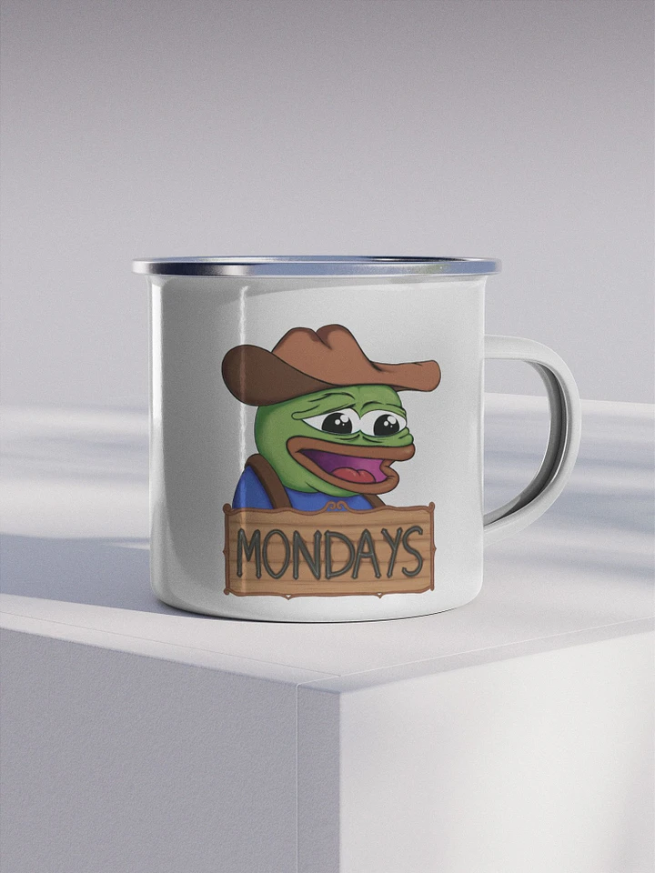 FeelsMan Mondays - Left Handed Enamel Mug (EU/US) product image (1)