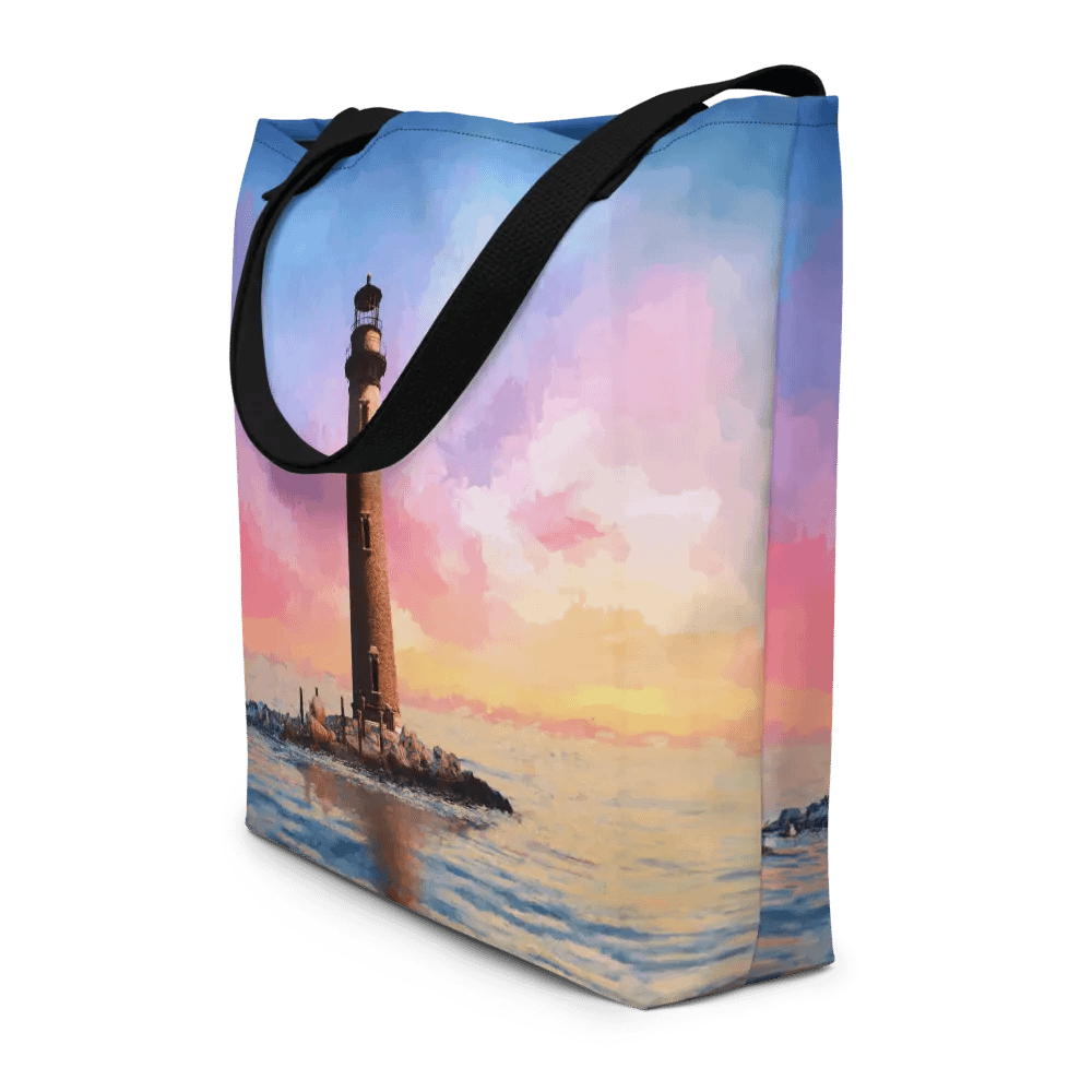 Sand Island Lighthouse – Mobile Alabama Tote Bag product image (12)
