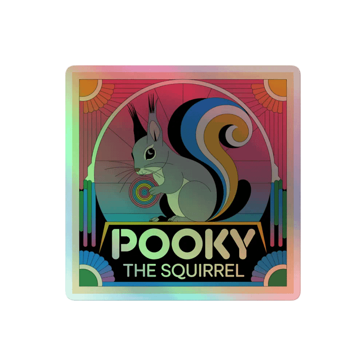 Pooky's Holographic Squirrel Sticker Pack product image (2)