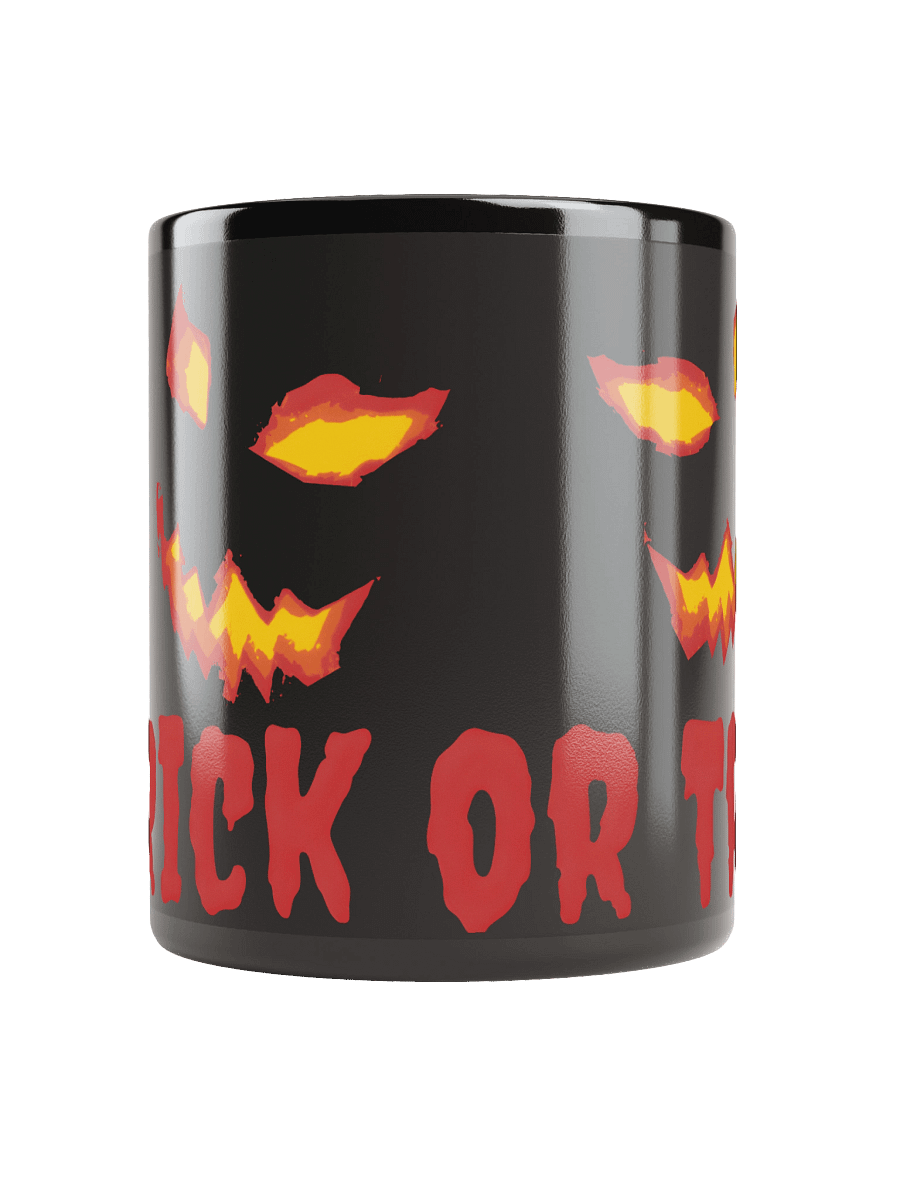 Fiery Halloween Faces Black Mug product image (5)