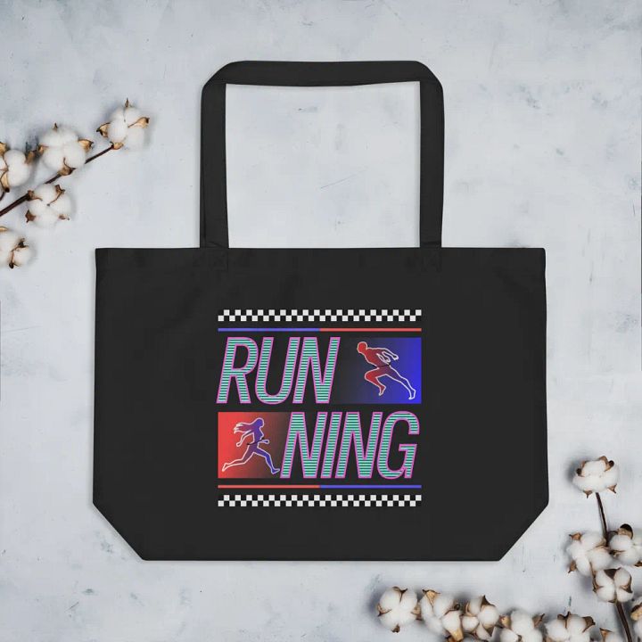 Running Stripes Bold Figures Tote product image (2)