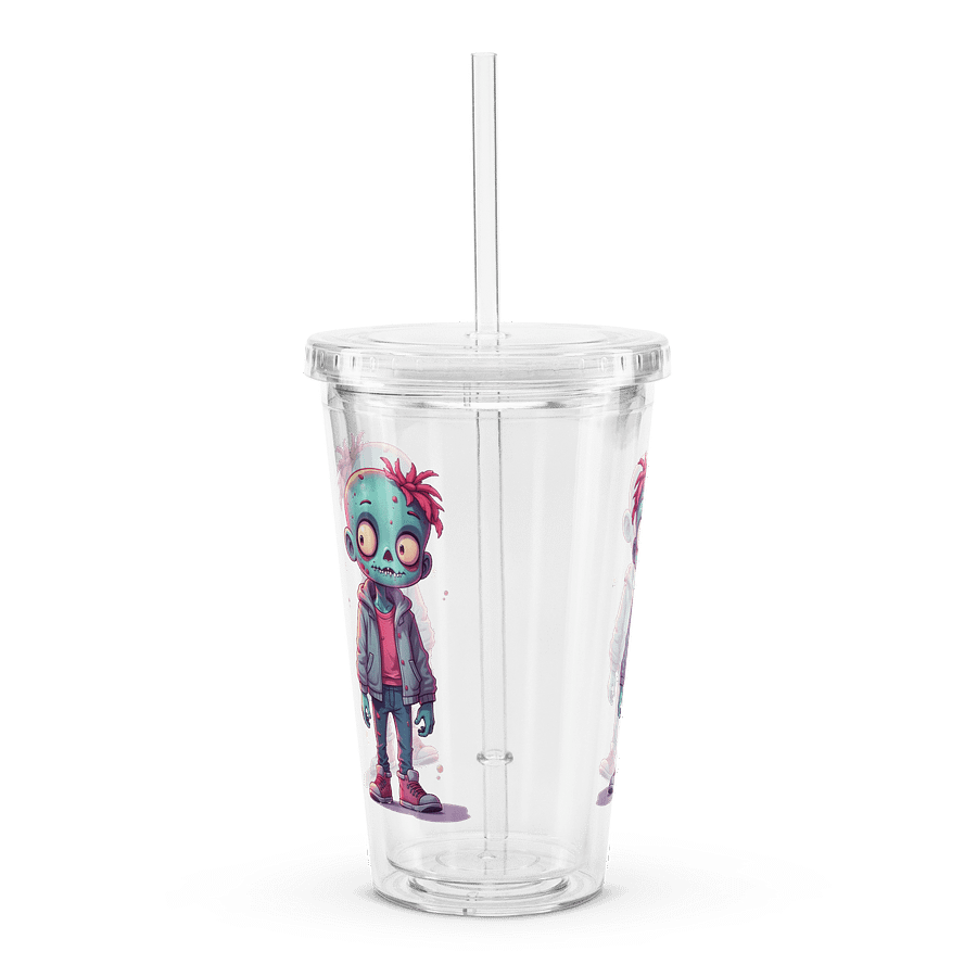Dresden Mire Double Wall Clear Plastic Tumbler product image (3)