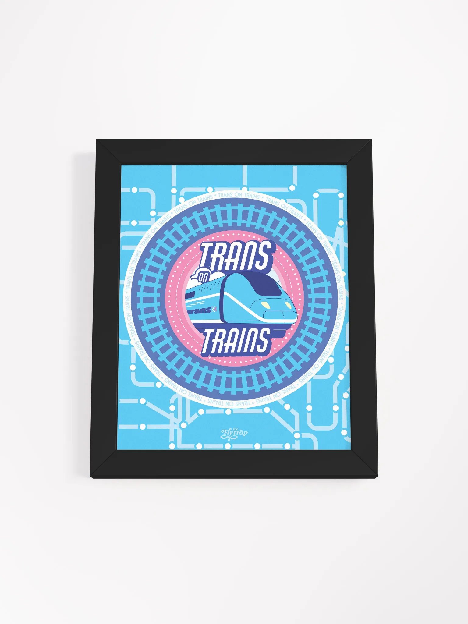 Trans on Trains 8x10 framed poster product image (1)