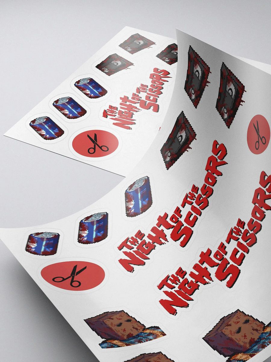 The Night of the Scissors sticker set 1 product image (4)