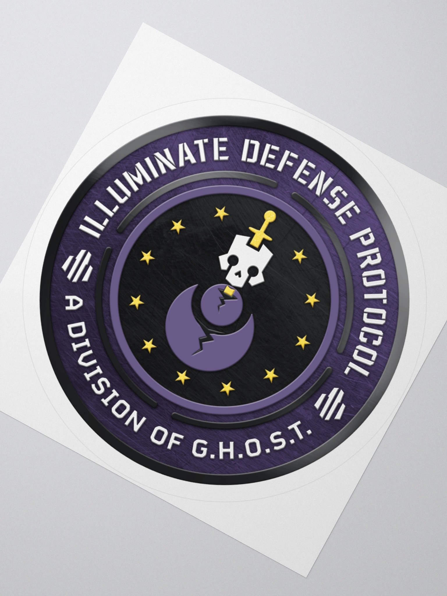 Illuminate Defense Protocol Metallic Sticker product image (6)