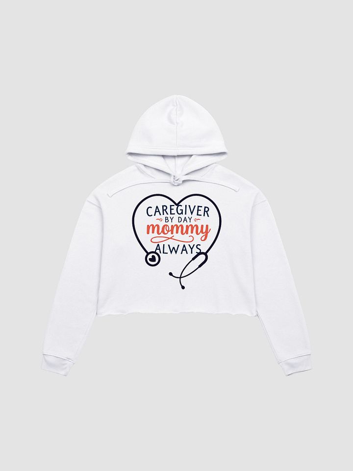 Mommy Caregiver Love Crop Hoodie product image (1)