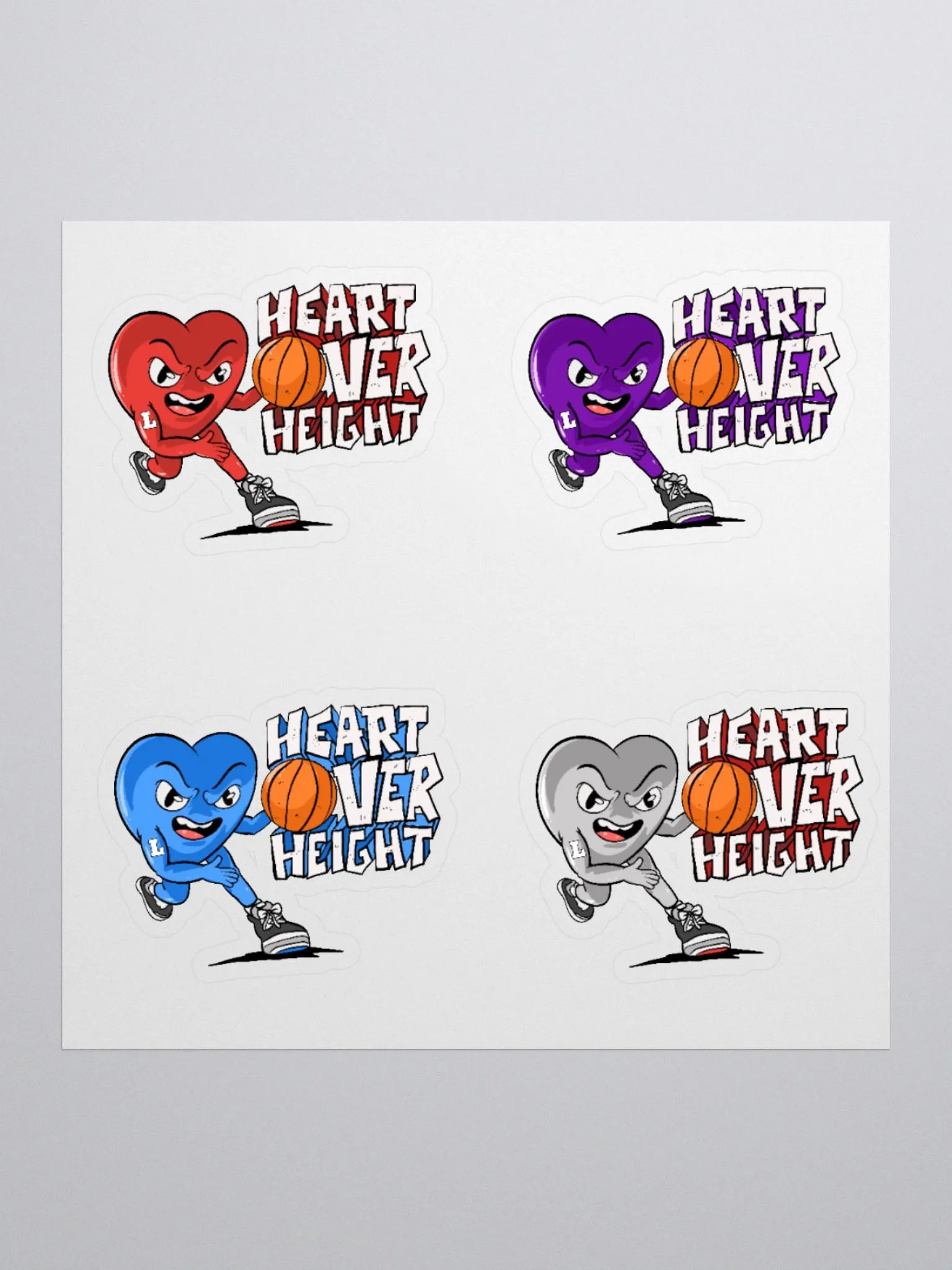 Heart Over Height Basketball Sticker Pack product image (1)