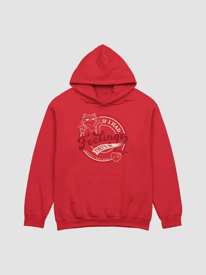 Paws Off My Heart -regular fit hoodie WHITE product image (2)