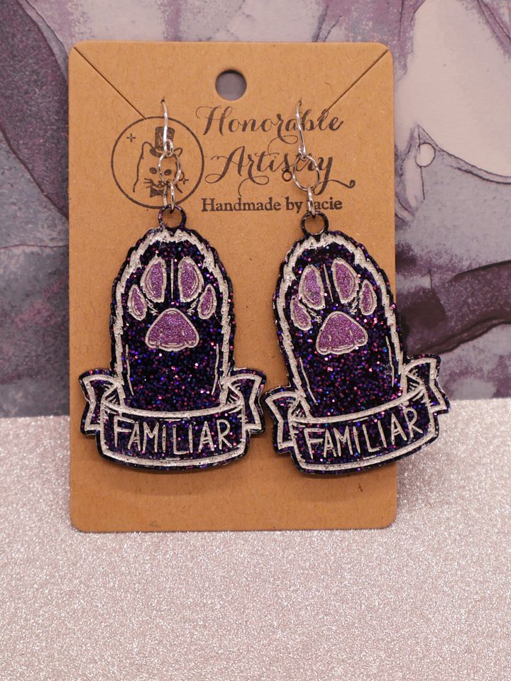 Cat Paw/Familiar Earrings product image (1)