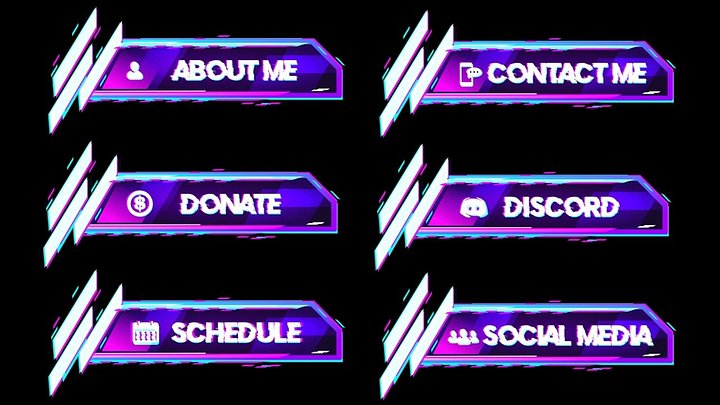 Trippy Glitch Twitch Panels product image (1)
